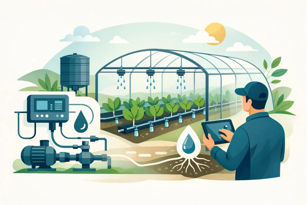 Greenhouse irrigation management u praksi